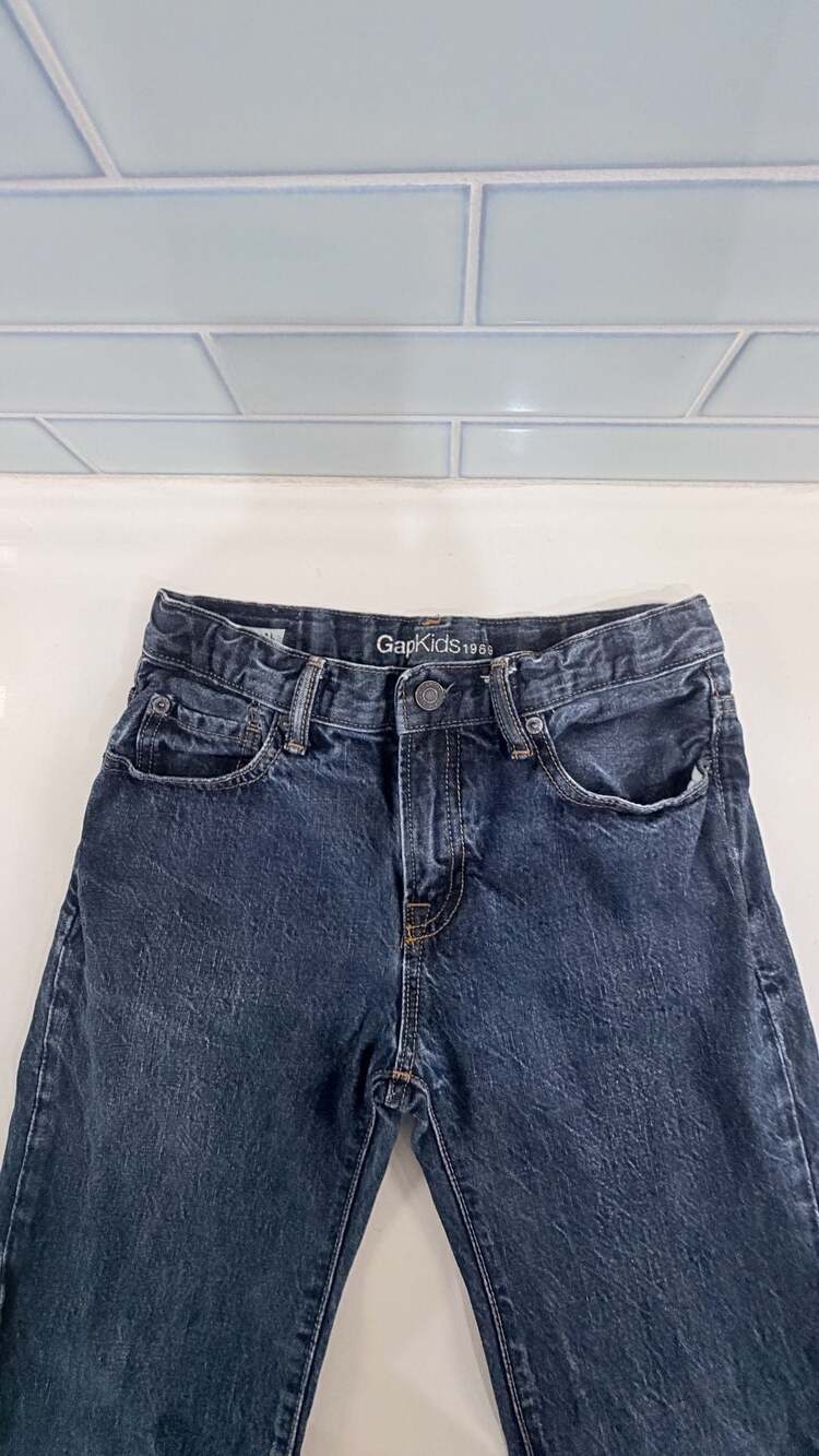 GapKids 1969 Original Dark Wash Denim Jeans Size 12 Regular